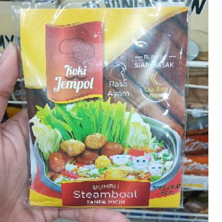 

KOKI JEMPOL bumbu siap masak rasa ayam 60 gr - bumbu steamboat tanpa micin / msg