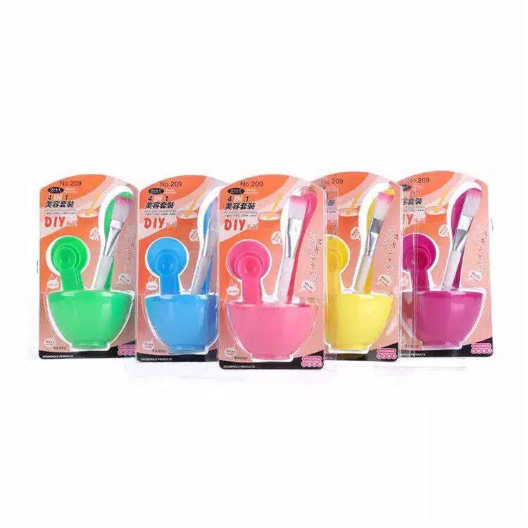 Alat Masker Facial 1 Set Isi 4 | Alat Masker Lengkap | Alat Masker Wajah | Alat Masker Organik Murah