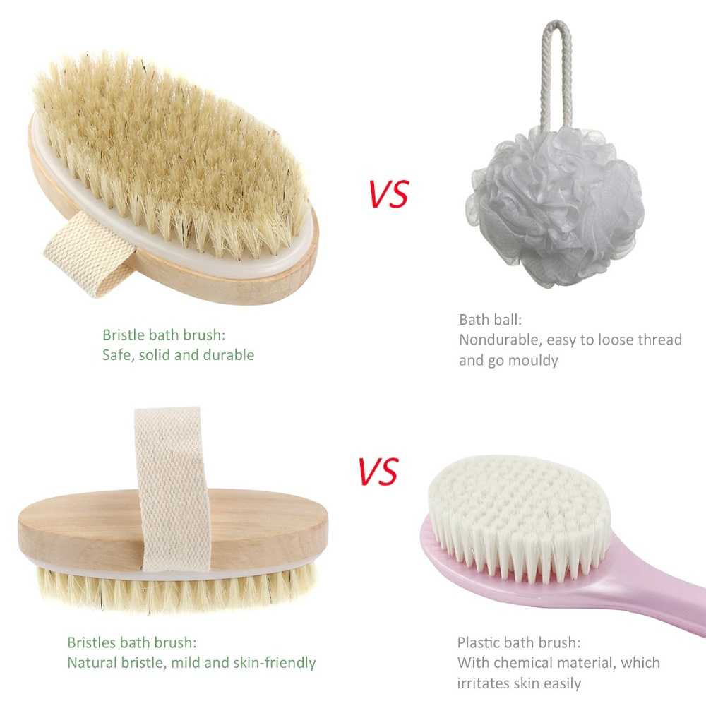 ARS - NICEMAS Sikat Mandi Scrub Badan Bath Brush Soft Bristle - SP884