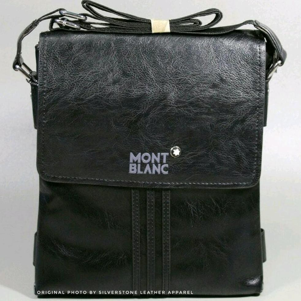 Paling Murah Original Mont Blanc Montblanc Man Sling Bag Genuine Leather Tas Slempang Selempang