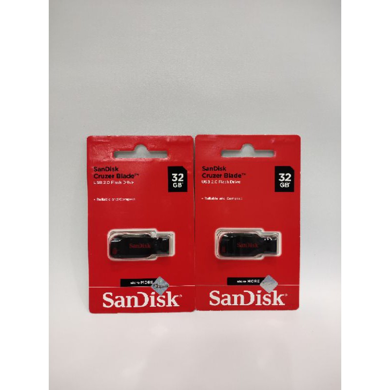 Flashdisk Sandisk 32GB USB Flash Disk Sandisk 32GB Cruzer Blade Sandisk 32GB Original