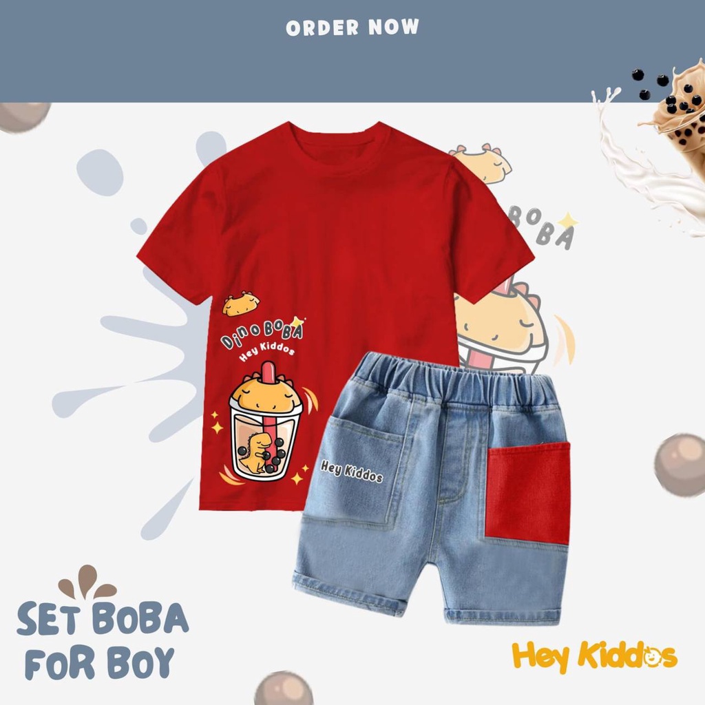 Set Boba Boy by Heykiddos