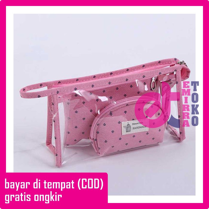 TAS KOSMETIK 8PN Tas Kosmetik Pouch Tempat Kosmetik Tas Make Up Tempat Make Up Pouch Kosmetik