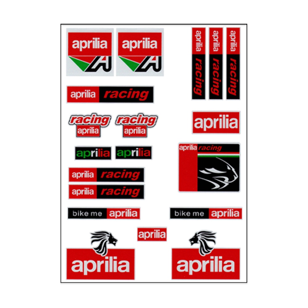 ❤READY STOCK❤ Aprilia Reflective Stickers Motorcross Motorcycle Logo Decals Motorbike Helmet Decoration Decal