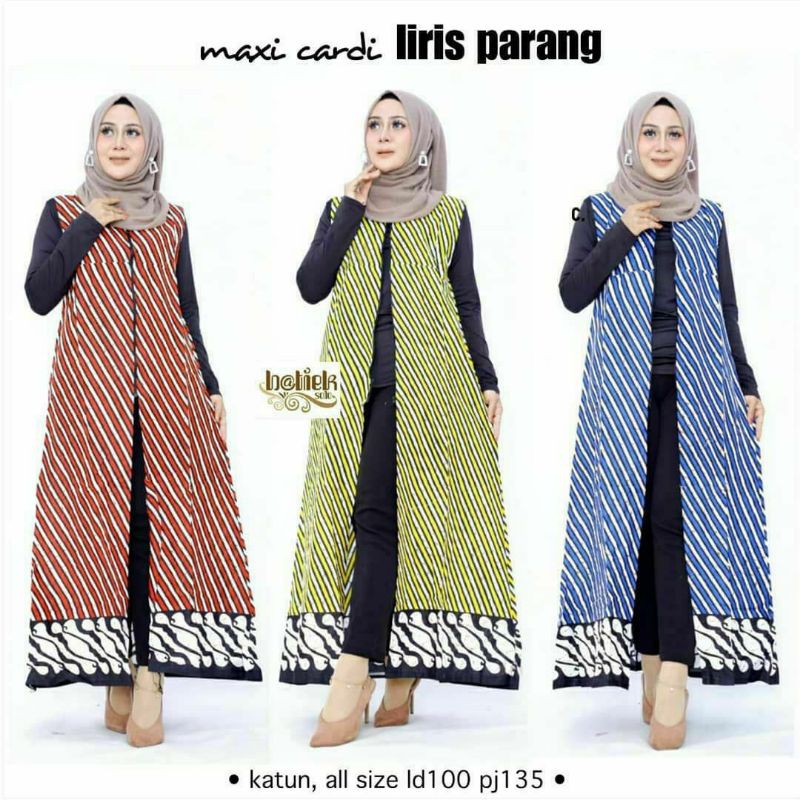 OUTER BATIK MOTIF SALUR CARDIGAN BATIK SALURAN