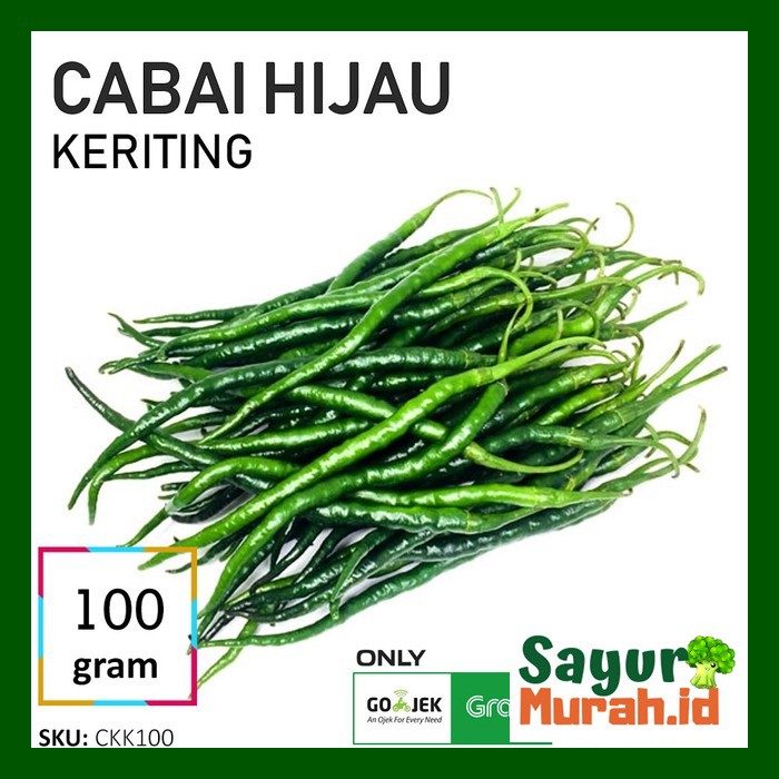 

CABAI / CABE HIJAU KERITING [100g]