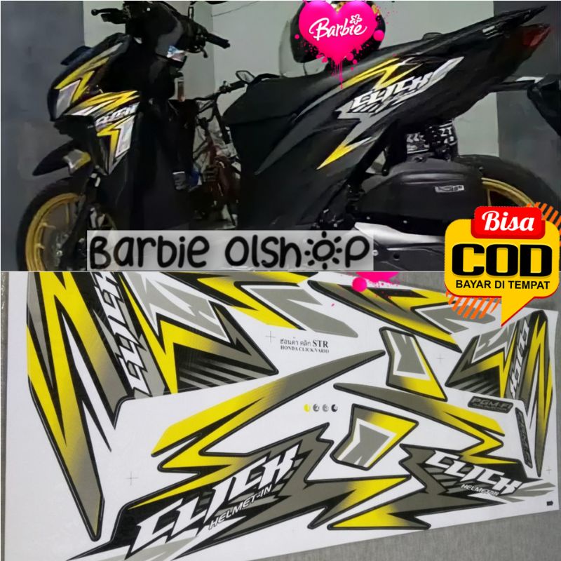 (BISA COD) Striping Stiker Lis Variasi Thailand Motor Honda New Vario 125/150 Led 2019-2021