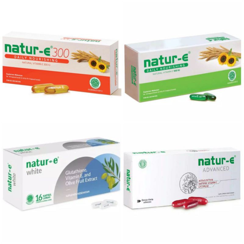 Natur-e 100 IU Soft/Natur-e 300 IU Soft/Natur-E Advanced/Natur-e White Soft/Vitamin E/Vitamin Kulit
