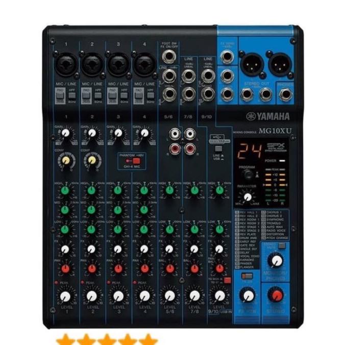 Promo Audio Mixer Yamaha Mg 10Xu/Mg10Xu/Mg10 Xu ( 10 Channel )