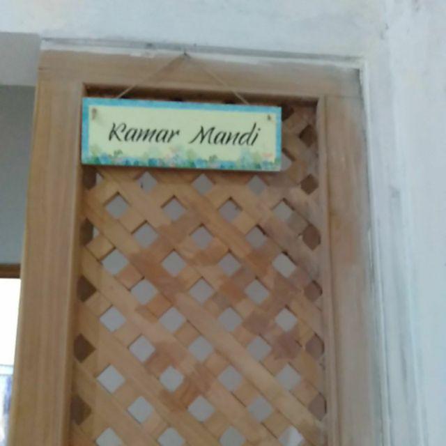 Hiasan Dinding Gantungan Pintu Bahan Mdf 10x30 / Walldecor Poster Kayu Dekorasi Rumah Quotes Unik