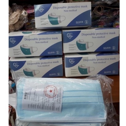 MASKER 3 PLY EARLOOP | HEADLOOP | MASKER HIJAB | MASKER KUPING | MASKER NON MEDIS