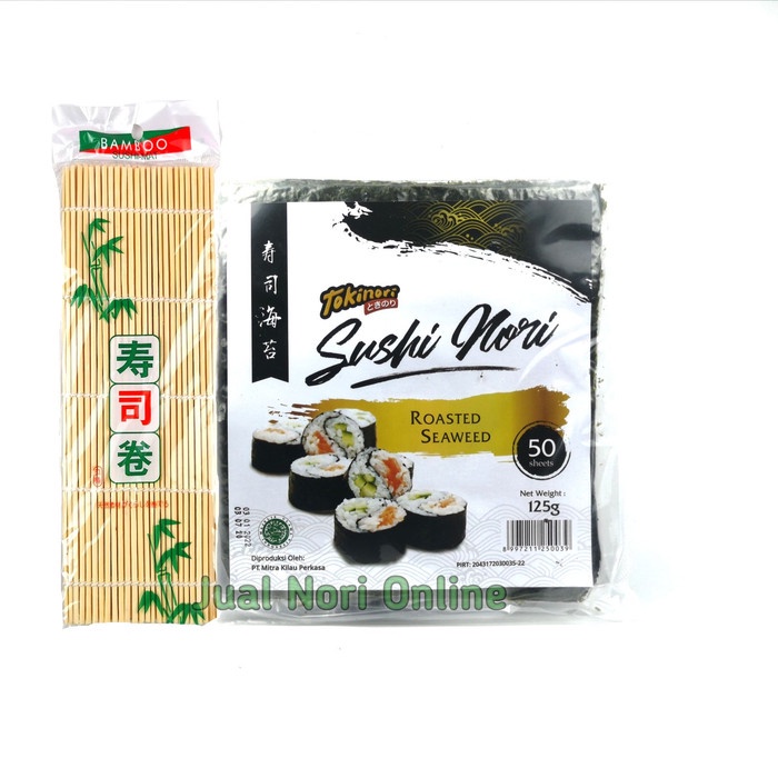 

Q124521 Paket Tokinori 50 Sheet Dan Tikar Penggulung Sushi | Nori Sushi Mat Dw501Sqs