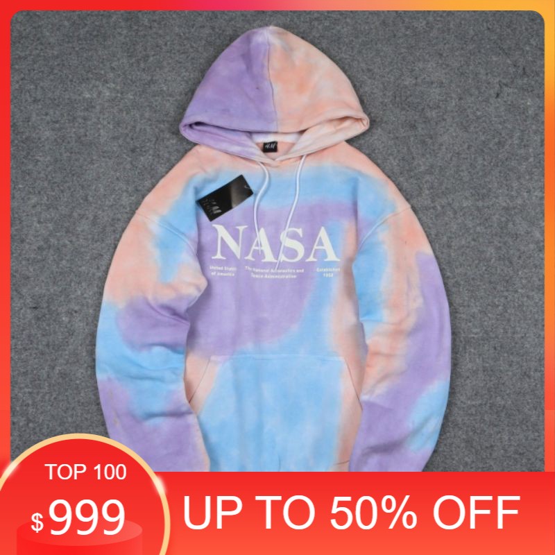 Hoodie H&M Nasa TIE DYE Full Tag&Lebel Premium Hight Quality , jaket pria , Hoodie keren