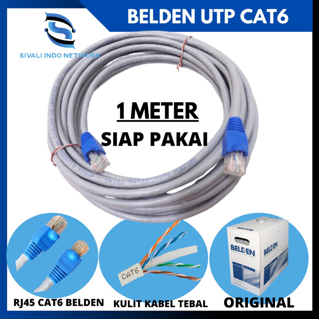 1 METER BELDEN LAN CABLE CAT 6 ORIGINAL