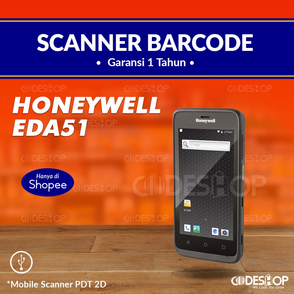 Honeywell EDA51 Scanner Barcode Mobile PDT 2D EDA 51