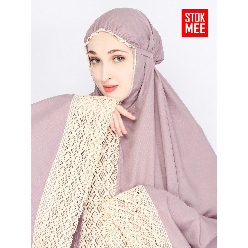 Mukena Dewasa katun polos Mukenah Jumbo Bahan Adem