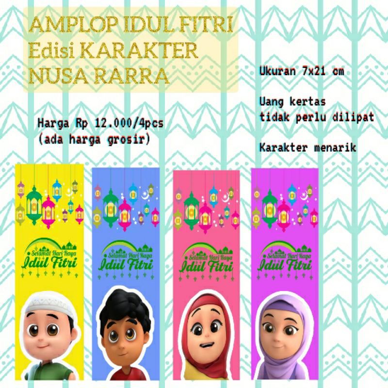 

AMPLOP IDUL FITRI LEBARAN NUSA RARRA READY