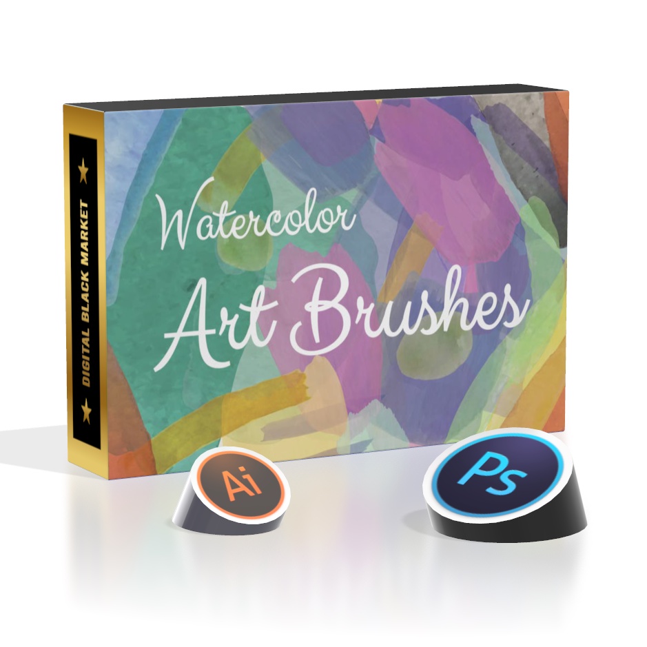 Watercolor - Illustrator Art Brushes