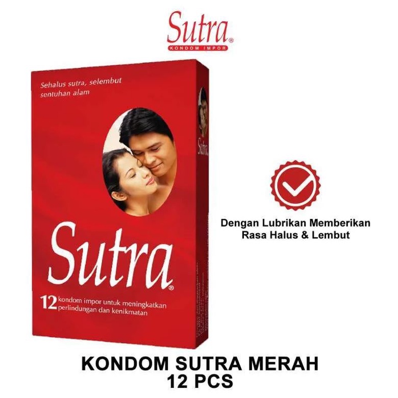 KONDOM SUTRA MERAH - PRIVASI - ISI 3 12 24