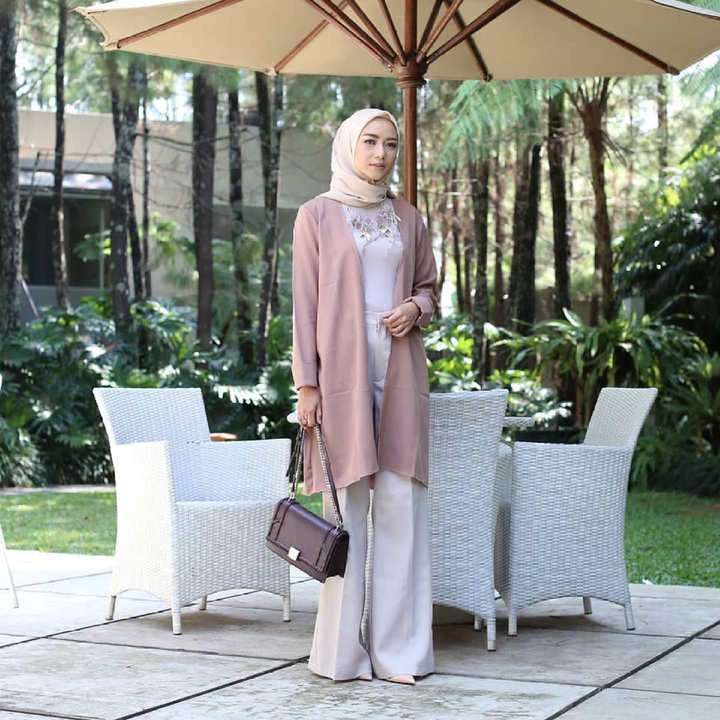 Baju Atasan Pony Outer Cardigan Moscrepe