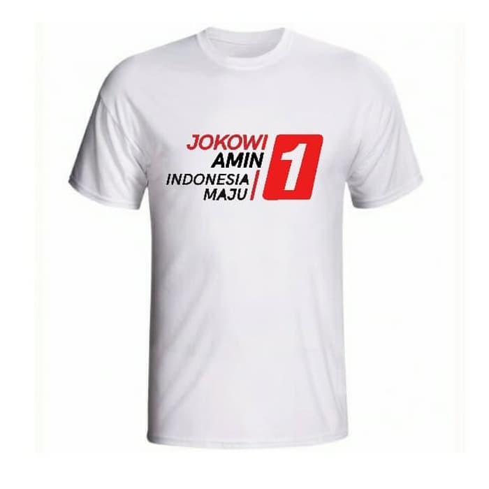 Premium tshirt - baju - Kaos Jokowi AMIN Indonesia Maju - Baju Partai - Kaos Jokowi Amin