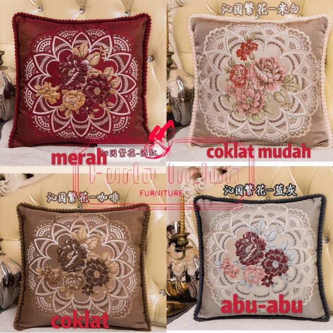 sarung bantal sofa mewah import 4545CM