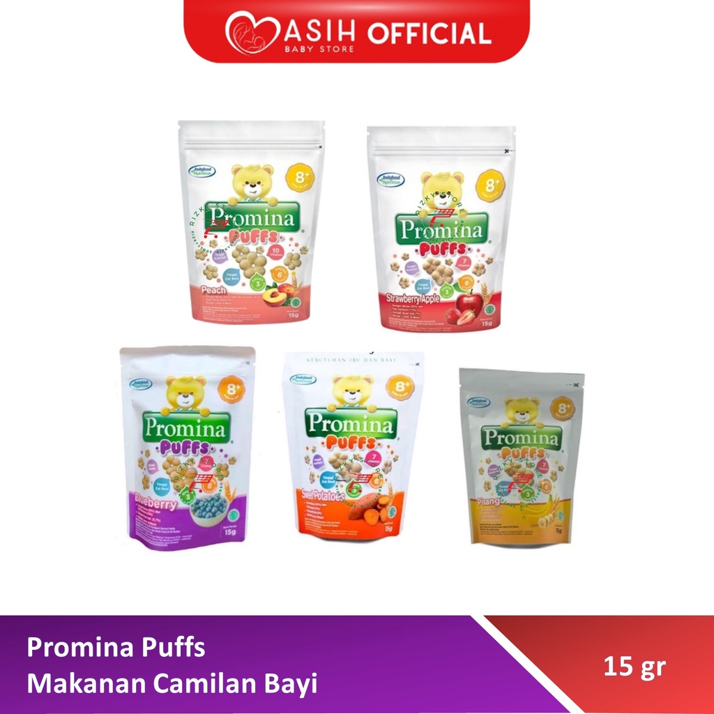 Promina Puffs 15 gr Makanan Camilan Bayi Mpasi 6 bulan+