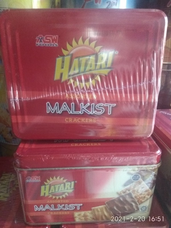 Hatari malkist crackers assorted 300gr kaleng