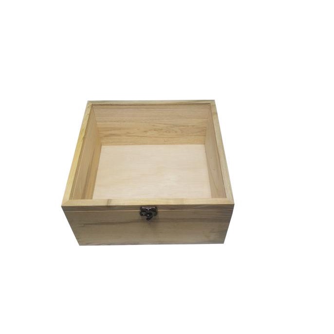 

[COD] Kotak Kayu Engsel Akrilik Custom 25 x 25 x 12 [COD]