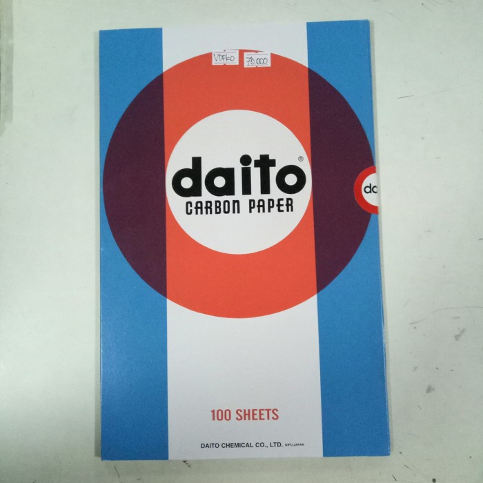 

Kertas Karbon Daito Folio Hitam Carbon Paper 019