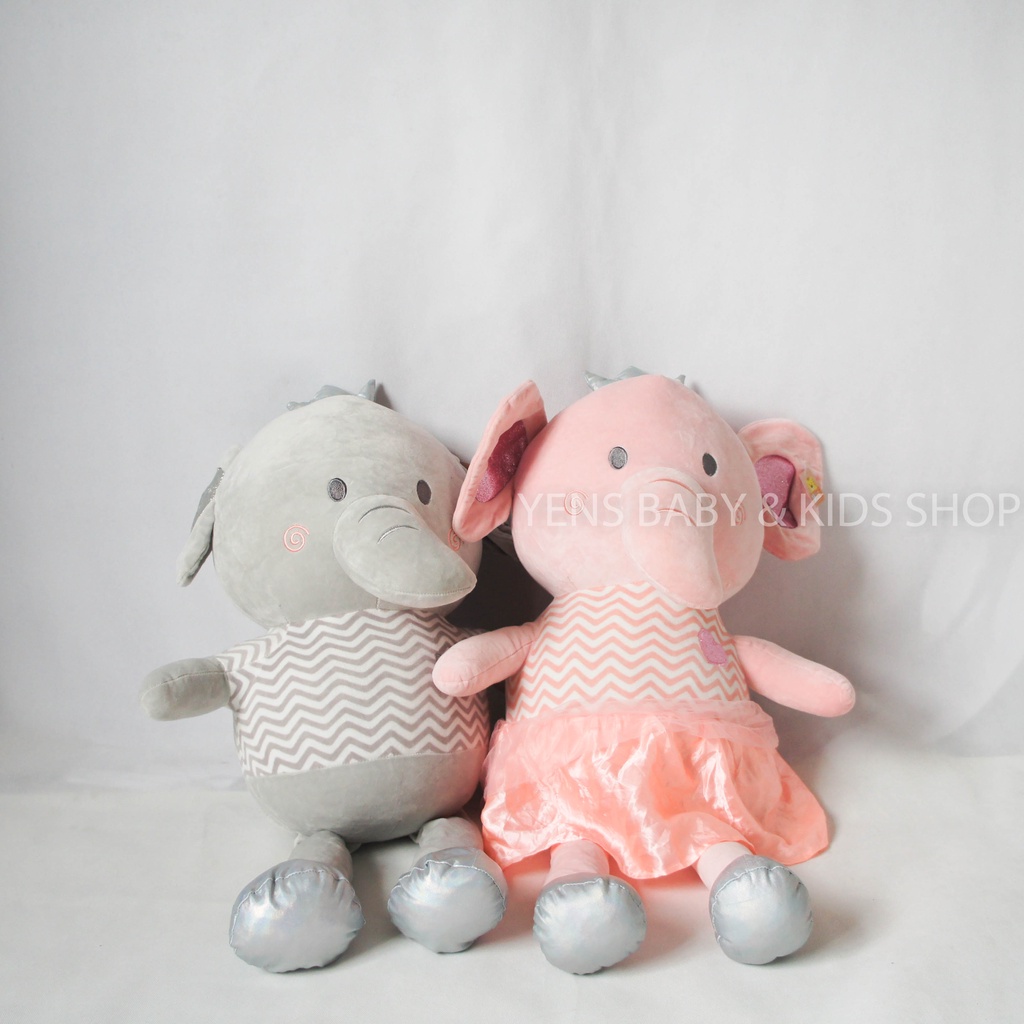 Boneka Gajah Mahkota 60cm - Elephant Doll