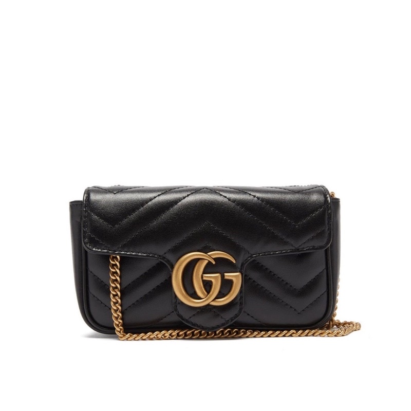 Marmont Super Mini Cross-body Bag - Black 100% Authentic