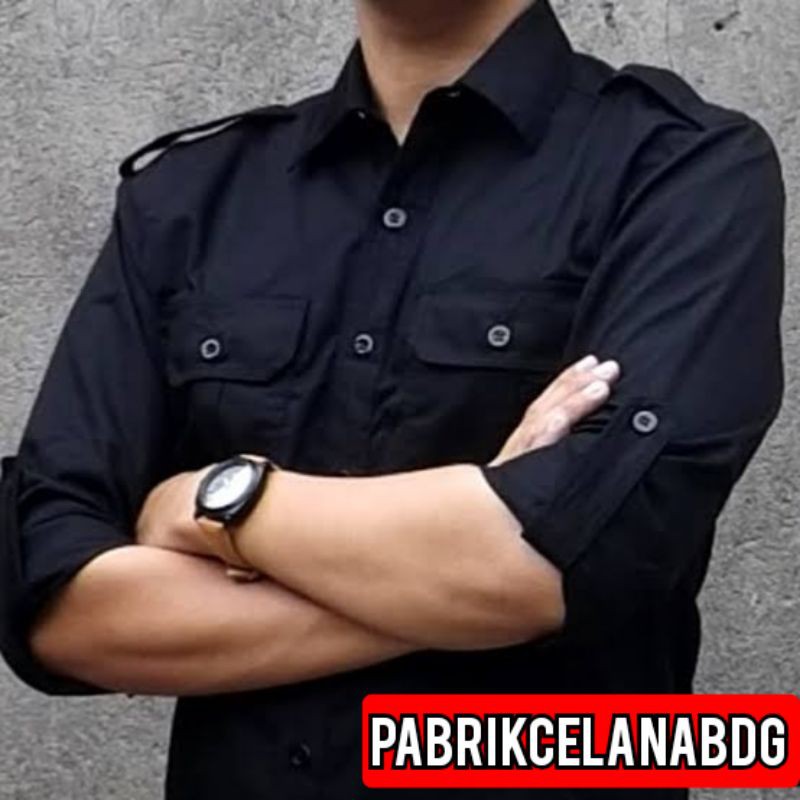 KEMEJA PDL BAHAN DRILL PREMIUM | KEMEJA PDL LENGAN PANJANG LENGAN PENDEK
