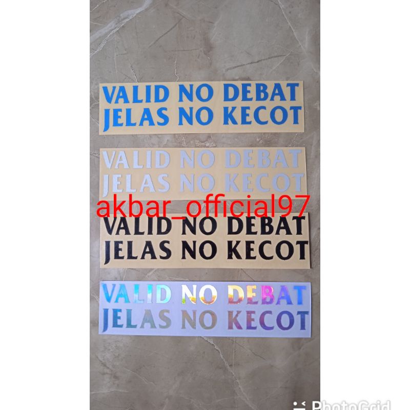 

STIKER CUTTING VALID NO DEBAT JELAS NO KECOT