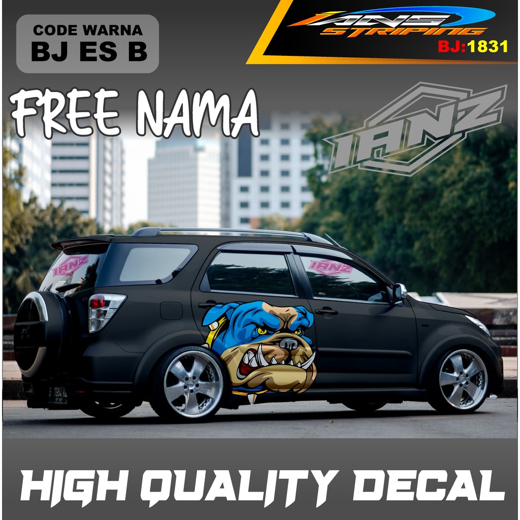 STICKER VARIASI MOBIL TERIOS / STIKER MOBIL GRAND LIVINA / VARIASI STIKER MOBIL AVANZA / STIKER MOBIL XENIA / STIKER MOBIL