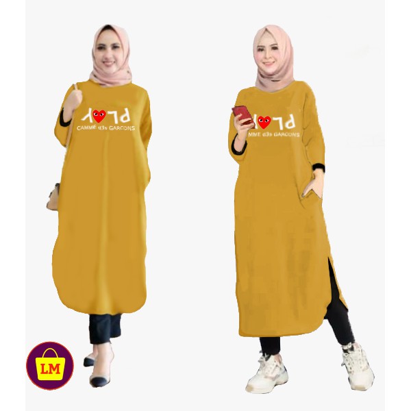 Dress Atasan Muslim Wanita  Terlaris Termurah Terbaru XL XXL LMS 07148 07252