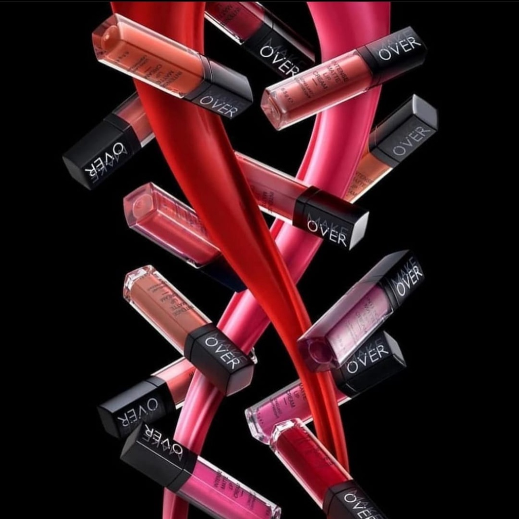 ✿ELYSABETHME✿ 𝓶𝓪𝓴𝓮𝓸𝓿𝓮𝓻 Make Over intense matte lip cream tahan lama lipstick cair ombre premium ala sultan