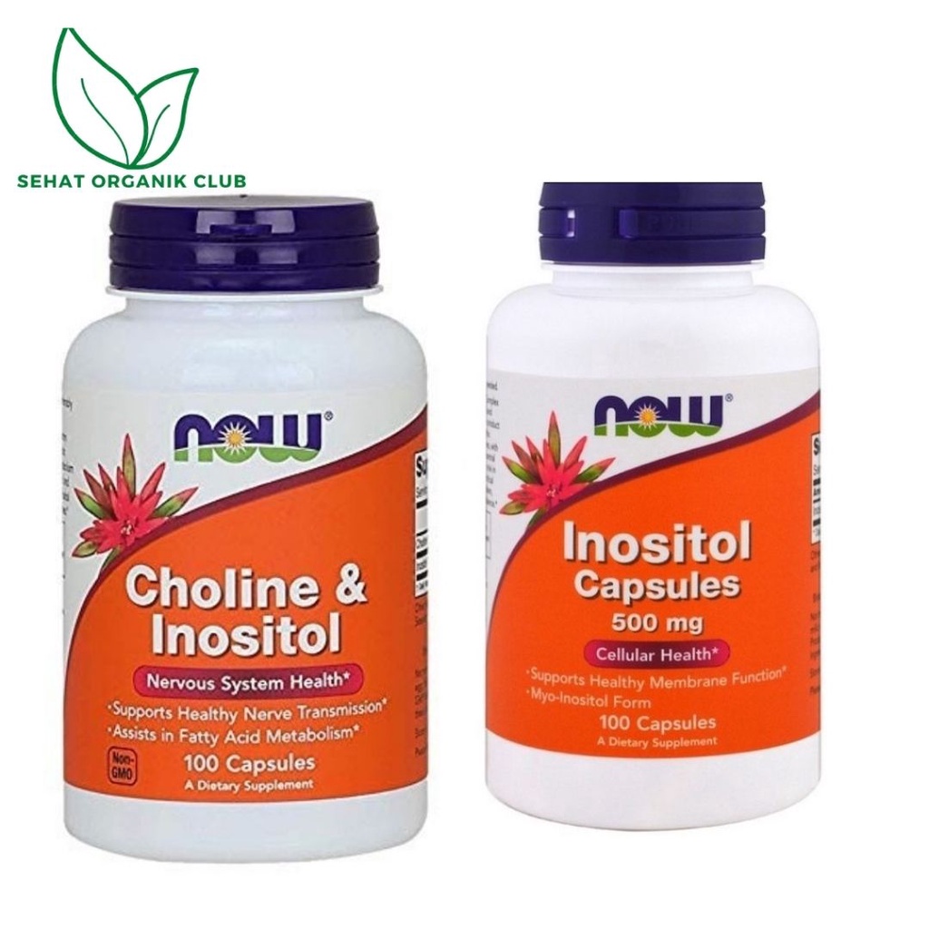 Now Foods Food Choline & Inositol 500 mg 100 Capsules ; Now Inositol Capsules 500 mg 100 Capsules / 