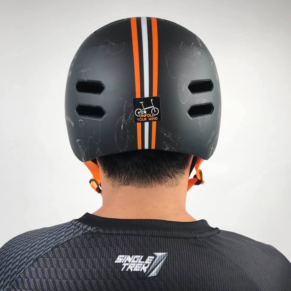 Helm Sepeda Singletrek1 CitiBike Teringan no.1 di DUNIA HBR UYM ORANGE