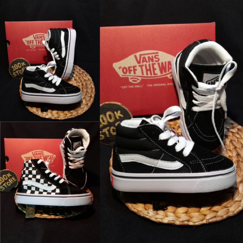 sepatu anak vans sk8 anak perempuan dan laki laki size 20-35