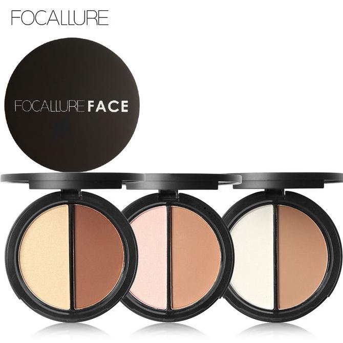 Baru Focallure Highlighter & Contour Double Powder Palette Fa05 - Fa05-02