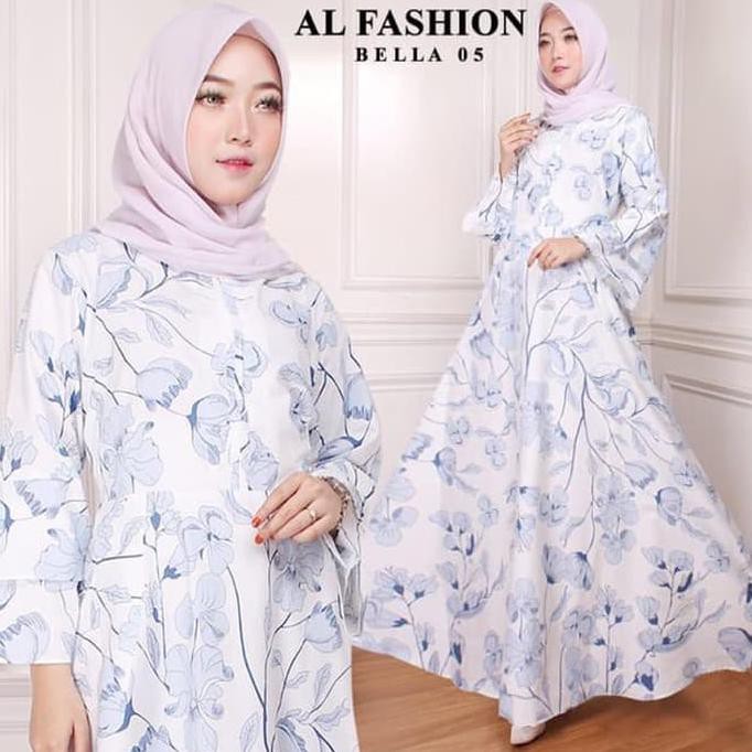  Baju  Gamis Murah Shopee Voal Motif