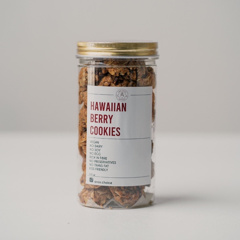 

HAWAIIAN BERRY COOKIES vegan cookies asi booster chiaseed almond cookies