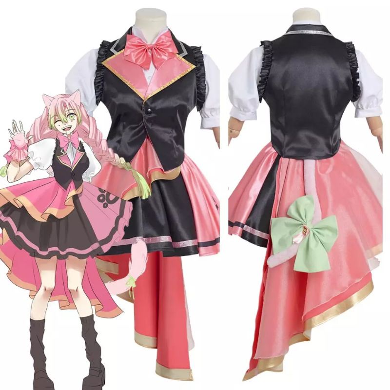 Demon Slayer Kanroji Mitsuri Costume Cosplay Anime