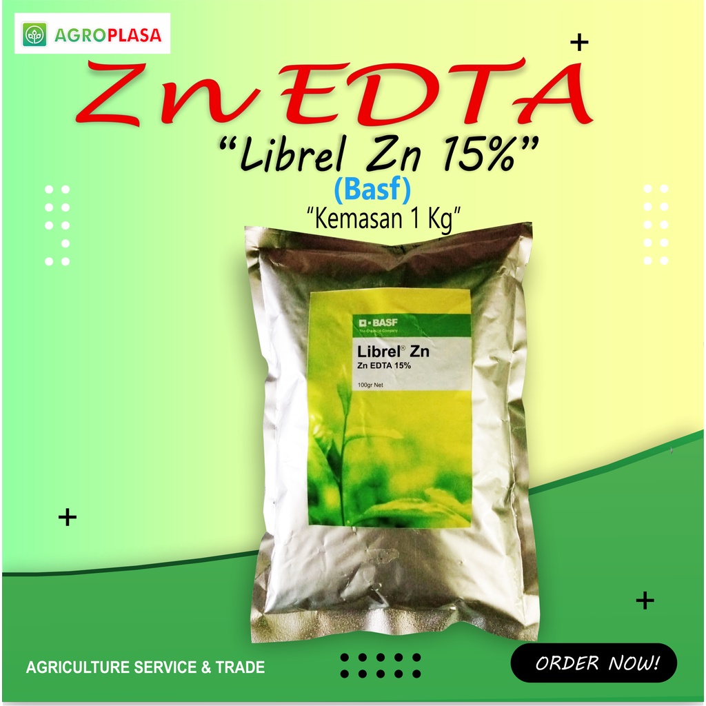 Bahan Pupuk ChelateZinc - Librel Zn EDTA 15% kemasan 1 Kg