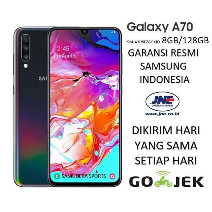 TERMURAH SAMSUNG GALAXY A70 2019 RAM 8GB / 128GB GARANSI RESMI SEIN - Hitam READY STOCK