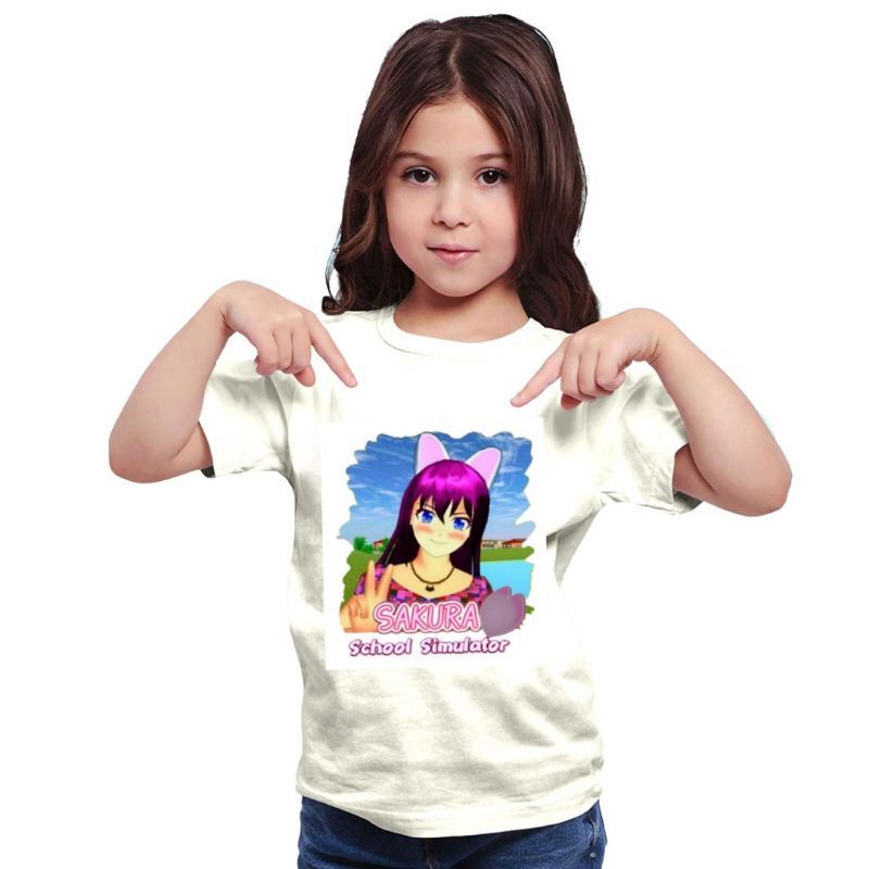 BAJU KAOS ANAK CEWEK-COWOK 1-12TAHUN SAKURA SCOOL