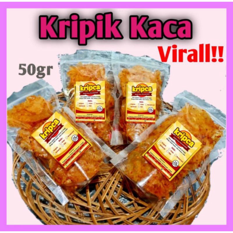 

Kripik Kaca Pedass sekali gigitan renyah Virall 50gr!!