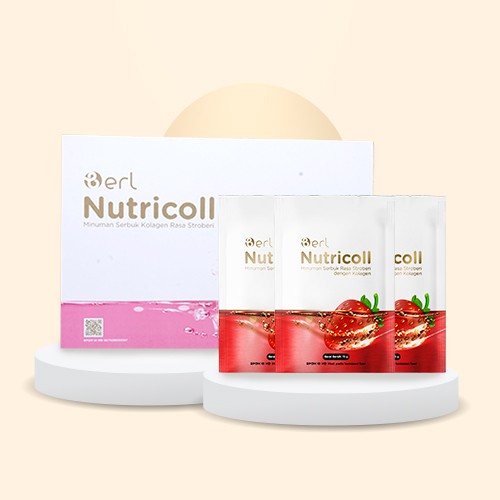 

B Erl Nutricoll Minuman Serbuk Kolagen Rasa Strawberry