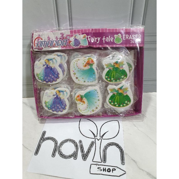 (24pc) penghapus murah/hapusan karakter/stip fancy/OB KECIL-Fairy Tale